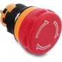 Delock Mushroom Head Push Button Switch 16 mm 2 x Solder Connection (Short) Plastic 26 mm Ø (22121)