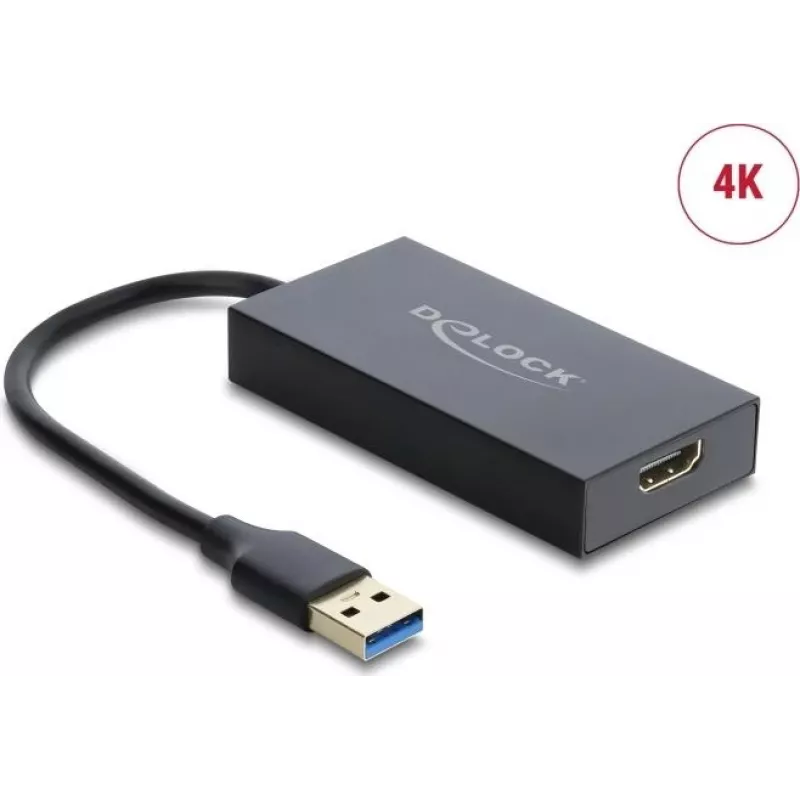 Delock Adapter USB Type-A Male to HDMI Female 4K