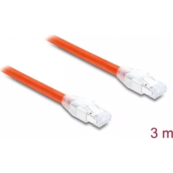 Delock RJ45 võrgukaabel Cat.8.1 S/FTP 3 m kuni 40 Gbps Oranž (81182)