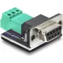 Delock D-Sub 9 Pin Female to 3 Pin Terminal Block Adapter for CAN / LIN Bus (91293)