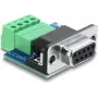 Delock D-Sub 9-pin emane 4-pin klemmliistu adapter DIP-lüliti ja 120-oomise lõpptakistiga CAN/LIN jaoks (91294)