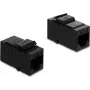 Delock Keystone Module Coupler RJ14 Female to RJ14 Female Cat.3 Plastic Black (91377)