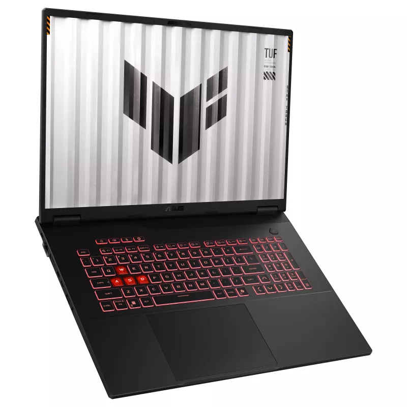 ASUS TUF Gaming A18 FA808UP-S8102W mängusülearvuti, 18 tolli QHD+ 165Hz, AMD Ryzen 7, 16GB DDR5, 1TB SSD, NVIDIA GeForce RTX 5070, Windows 11 Home, saksa klaviatuuripaigutus, Mecha Gray