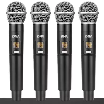 DNA QMIC4 juhtmevaba mikrofon 4 käsimikrofoniga