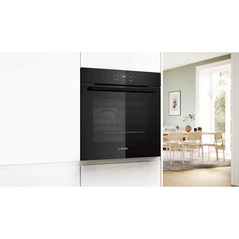 BOSCH HBG571EB4 Sisseehitatud ahi, must, 71 L, pürolüütiline isepuhastus, 7 kütteviisi