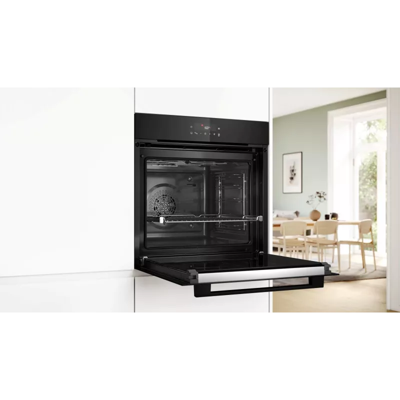 BOSCH HBG571EB4 Sisseehitatud ahi, must, 71 L, pürolüütiline isepuhastus, 7 kütteviisi