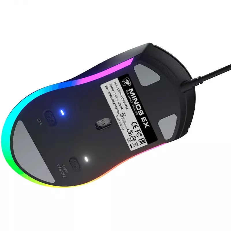 COUGAR MINOS EX RGB Wired Gaming Mouse, Black