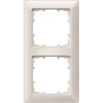 Siemens DELTA miro 2-kohaline katteraam Titanium White Plastik 151x80 mm