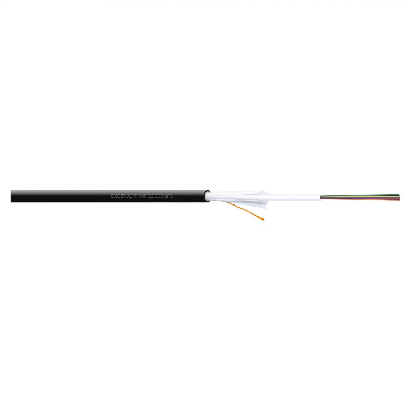 DIGITUS LWL A-I-DQ(ZN)BH 8G50/125 MM OM4 8 Fibers Indoor/Outdoor Cable LSZH Black