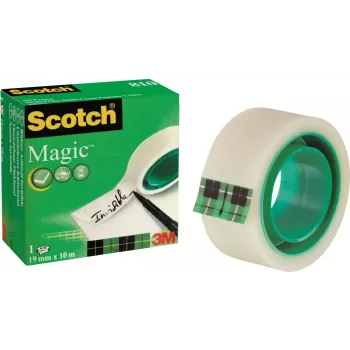 3M Scotch Magic Tape 810, nähtamatu, 19 mm x 10 m, südamiku läbimõõt 25 mm, matt viimistlus, 1 rull
