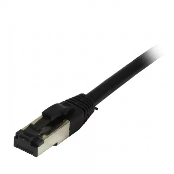 Synergy21 Patch Cable RJ45, CAT8.1 2000MHz, 1,0m, Black, S-STP (S/FTP), TPE/LSZH (SuperFlex), AWG26