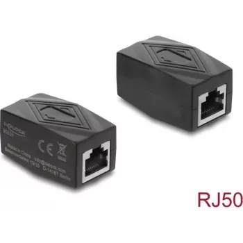 Delock RJ50 emane-emane varjestatud sidur-adapter must (90839)