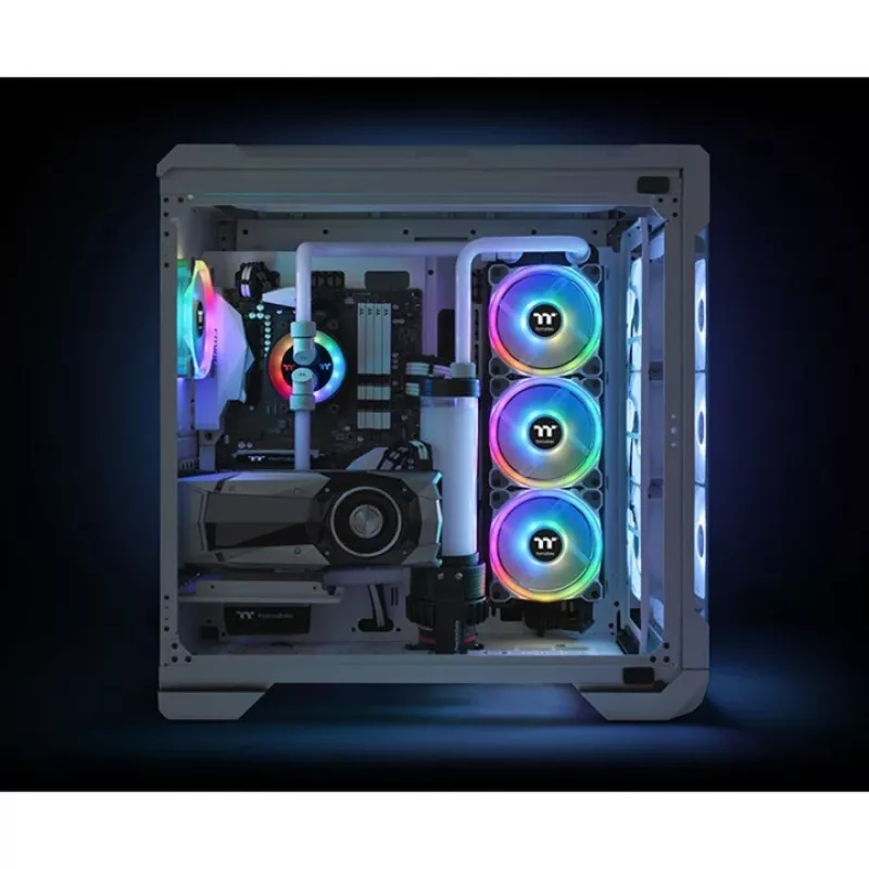 Thermaltake Riing Trio 12 RGB Radiator Fan White TT Premium Edition (3-Pack with Controller)