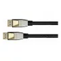 GoodConnections Python DisplayPort 2.0 kaabel 0,5 m must täismetallpistikud 54 Gbit/s UHBR 13.5 4K 240Hz 8K 60Hz
