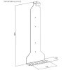 MACLEAN NanoRS RS180 seinale kinnitatav hoidik PlayStation 5-le, max 10 kg, must