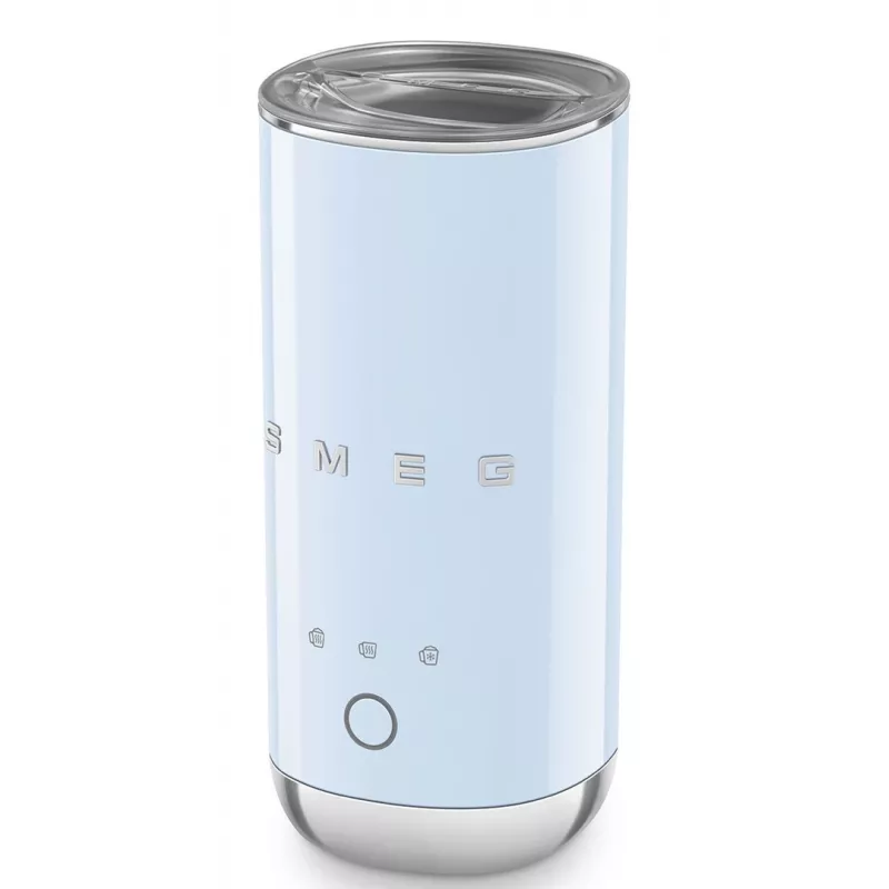 Smeg MFF02PBEU Piimavaht, 3 Funktsiooni, Mittekleepuv, 500W, Pastellsinine