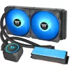 Thermaltake Floe RC 240 All-in-One vedelikjahuti protsessorile, integreeritud RAM-veeblokk, 240mm radiaator, 2x 120mm ARGB PWM ventilaatorit, Intel/AMD