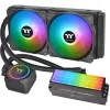 Thermaltake Floe RC 240 All-in-One vedelikjahuti protsessorile, integreeritud RAM-veeblokk, 240mm radiaator, 2x 120mm ARGB PWM ventilaatorit, Intel/AMD