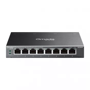 TP-Link Omada ES208GP PoE+ 8-Port Gigabit Smart Managed Switch 61W PoE eelarvega
