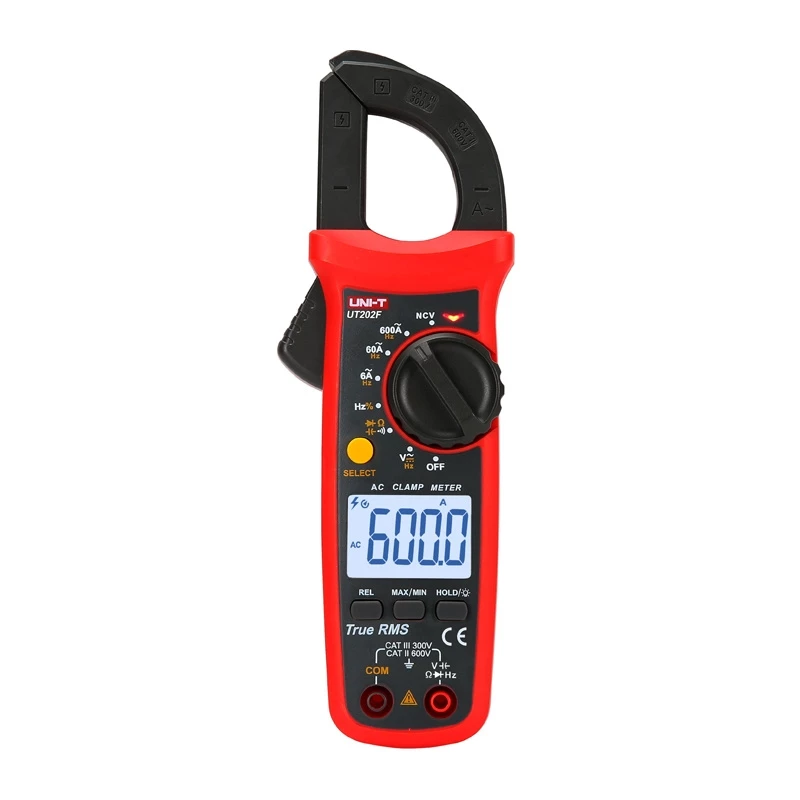 Uni-T UT202F Digitaalne klemmimõõtur 600A AC/DC True RMS NCV
