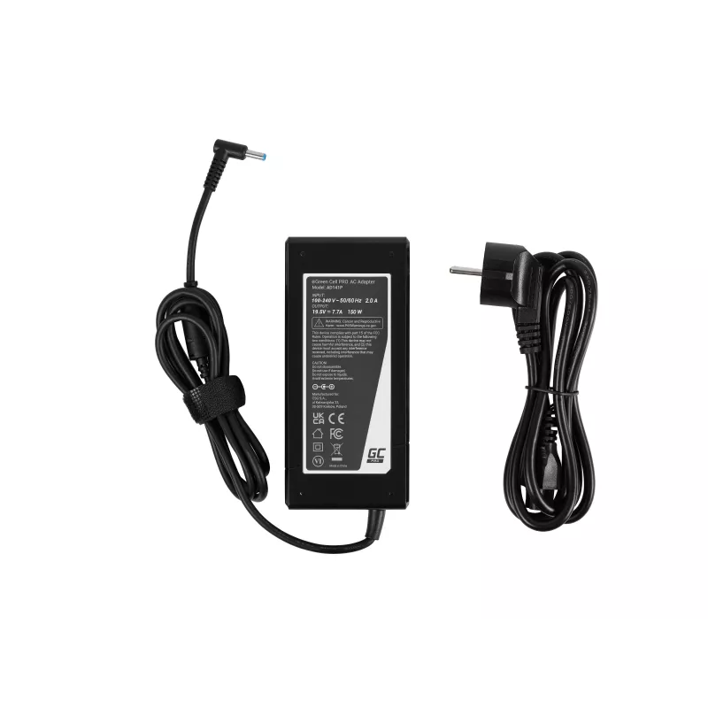 Green Cell PRO 19.5V 7.7A 150W sülearvuti toiteadapter HP ZBook 15 G3 G4 G5 G6 jaoks