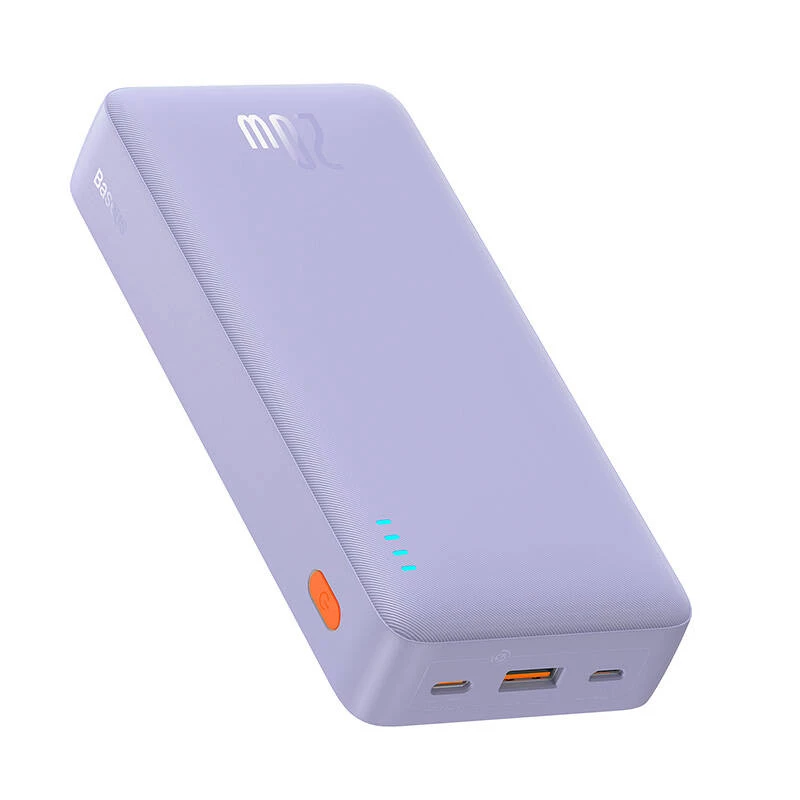 Baseus Airpow - 20 000 mAh 20W Power Bank (Lilla)