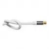 Good Connections SmartFLEX SAT antennikaabel, IEC/Coax nurk-isa emasele, kullatud, neljakordselt varjestatud, 120 dB, valge, 2 m (GC-M2063)