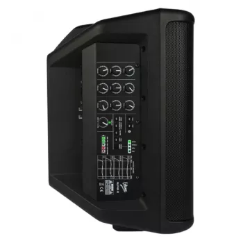 V-TONE ALPHA 8 Aktiivne Akutoitel Kolonnsüsteem Sisseehitatud Mikseriga, 300W RMS, 8-tolline Bassikõlar, Bluetooth, USB/SD, Kaja