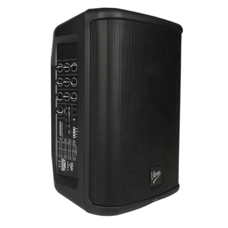 V-TONE ALPHA 8 Aktiivne Akutoitel Kolonnsüsteem Sisseehitatud Mikseriga, 300W RMS, 8-tolline Bassikõlar, Bluetooth, USB/SD, Kaja