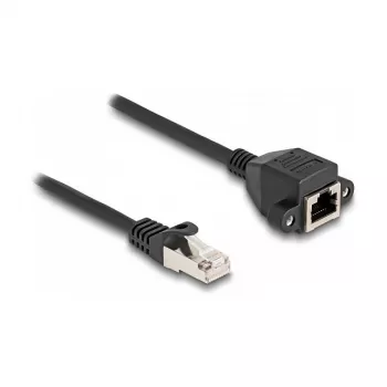 Delock RJ50 pikenduskaabel isane-emane S/FTP 2 m must