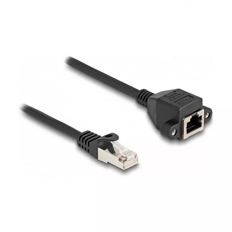 Delock RJ50 pikenduskaabel isane-emane S/FTP 2 m must