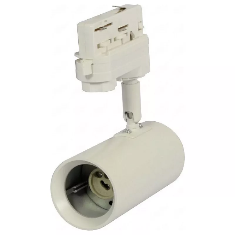 Synergy 21 GU10 Track Socket 02 for 3-Phase Track System, Black, Aluminum
