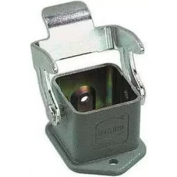 HARTING Han® 3 A pinnale paigaldatav korpus, survevalualumiinium, tolmuhall, ühe hoova lukustus, M20 kaabli sisseviik, IP65/IP67