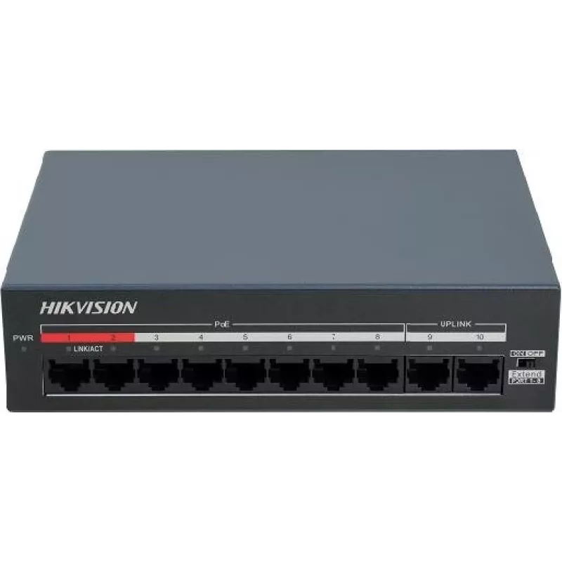 Hikvision DS-XS10-P 6-Port 4-Port PoE+ Desktop Switch