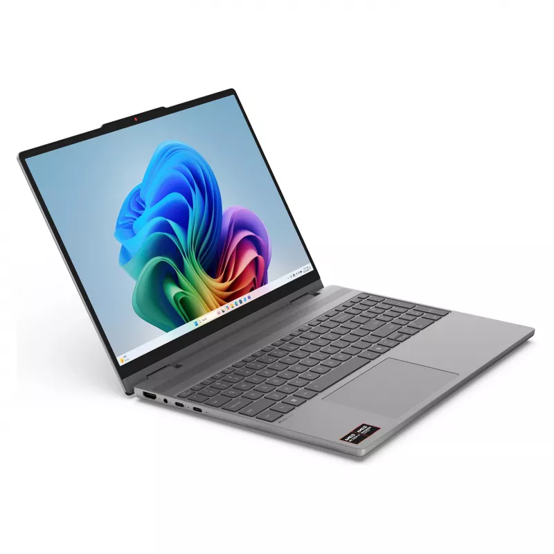 Lenovo IdeaPad 5 2-in-1 15AGP11 Copilot+ PC 83UM0006GE 2-in-1 sülearvuti, 15.3-tolline WQXGA OLED puutetundlik 165Hz, AMD Ryzen AI 7 445, 16GB DDR5, 512GB SSD, Windows 11 Home, saksa klaviatuur