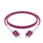 Synergy21 Fiber Optic Patch Cable 2m LC-LC Duplex OM4 Uniboot Rotatable Push/Pull 2mm