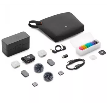 DJI Mic Mini 2 traadita mikrofonisüsteem (2 TX + 1 RX + laadimiskarp)