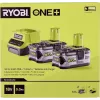 RYOBI RC18120-250 2x 18V 5.0Ah Lithium+ akukomplekt kompaktlaadijaga
