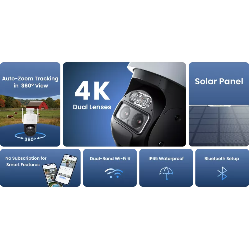 Reolink TrackMix B770 with Solar Panel 2 Dual-Lens Battery Camera