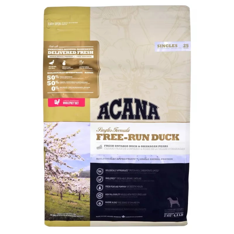 ACANA Singles Free-Run Duck Dry Dog Food, 2 kg