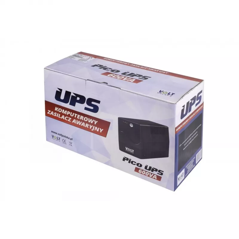 VOLT POLSKA PICO 600VA 360W UPS Katkematu Toiteallikas Line-Interactive 2x Schuko