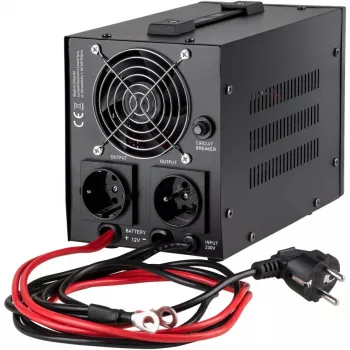 KEMOT PROsinus-800 Katkematu toiteallikas 800VA/500W puhas siinuslaine 12V 230V must