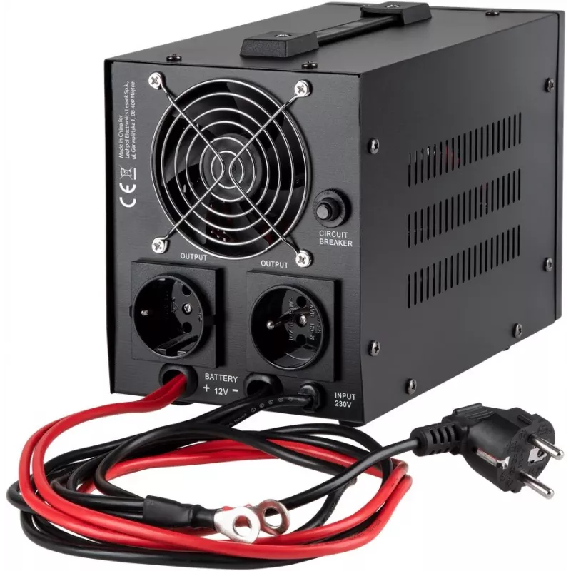 KEMOT PROsinus-800 Katkematu toiteallikas 800VA/500W puhas siinuslaine 12V 230V must