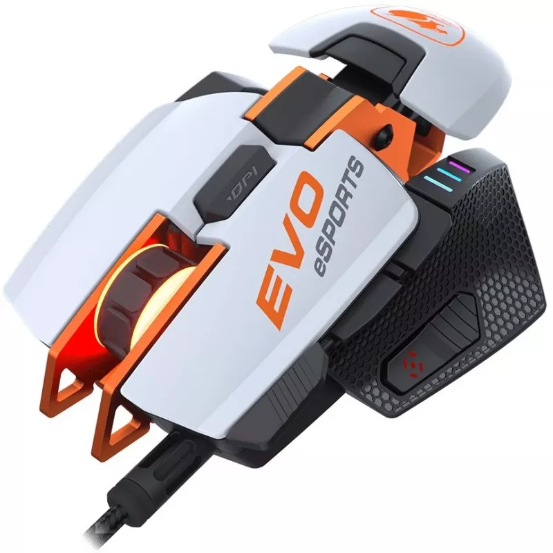 COUGAR 700M EVO eSports Gaming Mouse, Optical, RGB Backlight, White