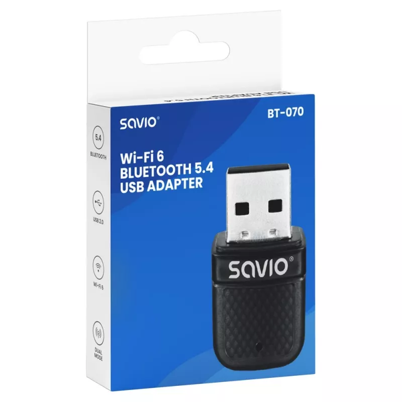 SAVIO BT-070 USB 2.0 Bluetooth 4.0 Adapter Must