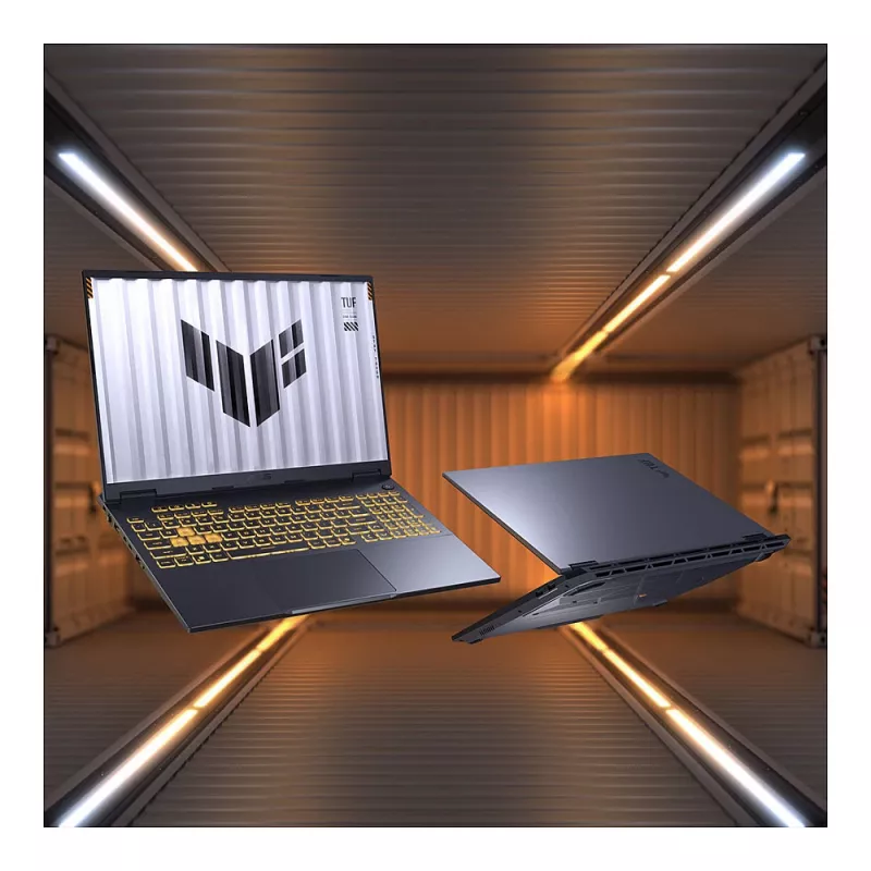 ASUS TUF Gaming F16 FX608JMI-TU290W 16 inch WUXGA 165Hz mängusülearvuti, Intel Core i7-14650HX, 16GB DDR5, 1TB SSD, NVIDIA GeForce RTX 5060, Windows 11 Home, Saksa QWERTZ klaviatuur, Mecha Gray