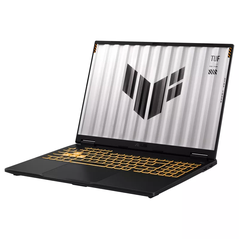 ASUS TUF Gaming F16 FX608JMI-TU290W 16 inch WUXGA 165Hz mängusülearvuti, Intel Core i7-14650HX, 16GB DDR5, 1TB SSD, NVIDIA GeForce RTX 5060, Windows 11 Home, Saksa QWERTZ klaviatuur, Mecha Gray