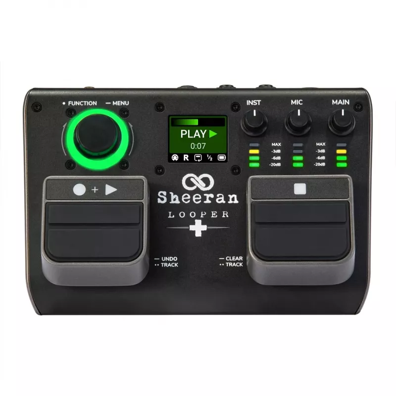 Sheeran Looper+ by HeadRush - Looper ja vokaalprotsessor 2 stereoloop-rajaga, 4 tundi salvestust, 128 mälu, vokaalefektid, 32-bit float heli