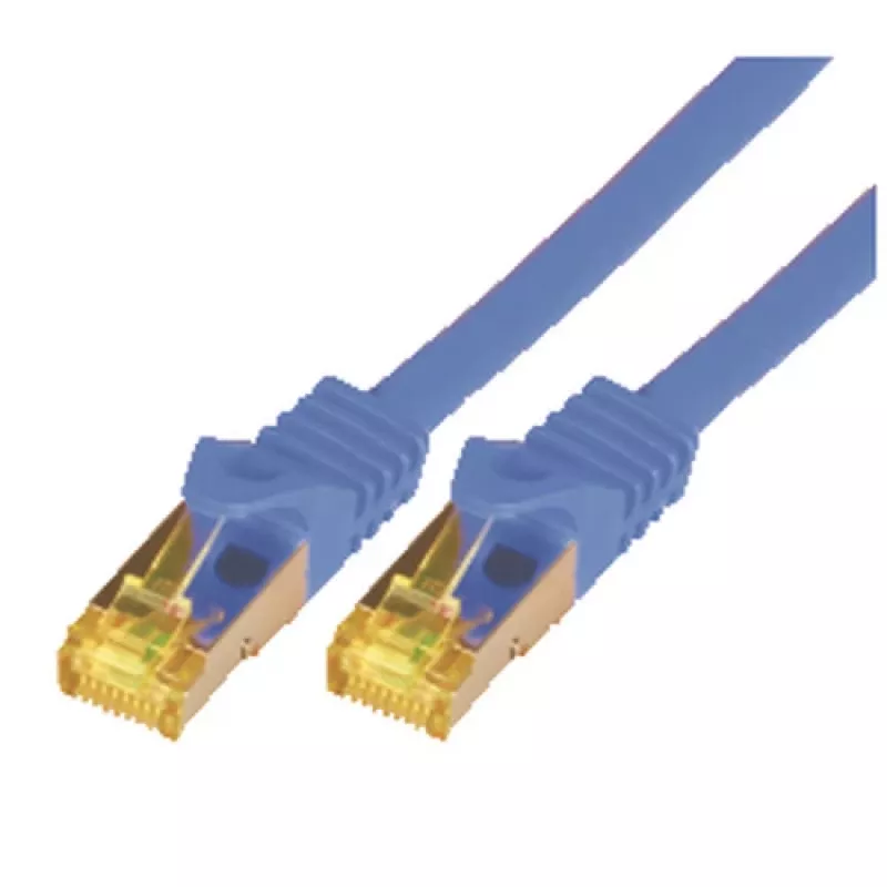 M-CAB CAT7 SFTP RJ45 LSZH 0.25M BLUE 10GBIT RAW PATCH CABLE