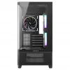 DeepCool CG380U Mid-Tower Korpus, Karastatud Klaas, 3x 120mm ARGB Ventilaatorit, Must